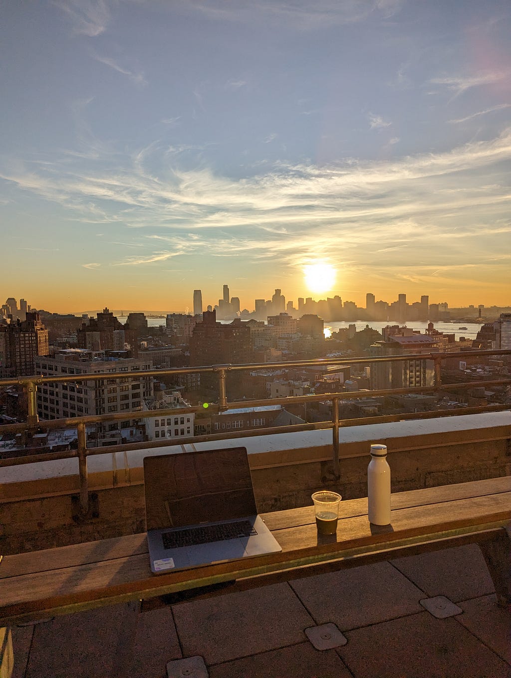 Sunset at Google NYC 14th floor