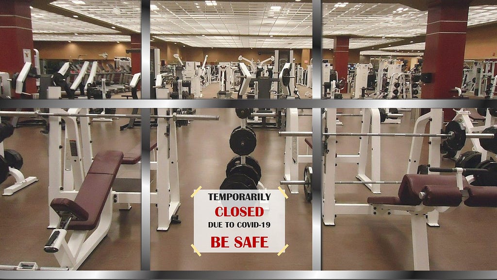Gym temporarily closed due to COVID-19 lockdowns