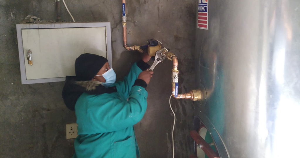 Lulama will be the first female plumber in her family. She’s also the only woman at her place of work.