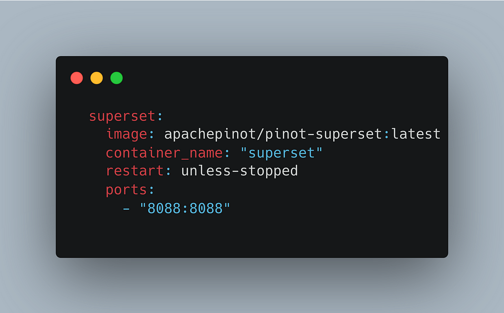 Superset Docker Compose Config