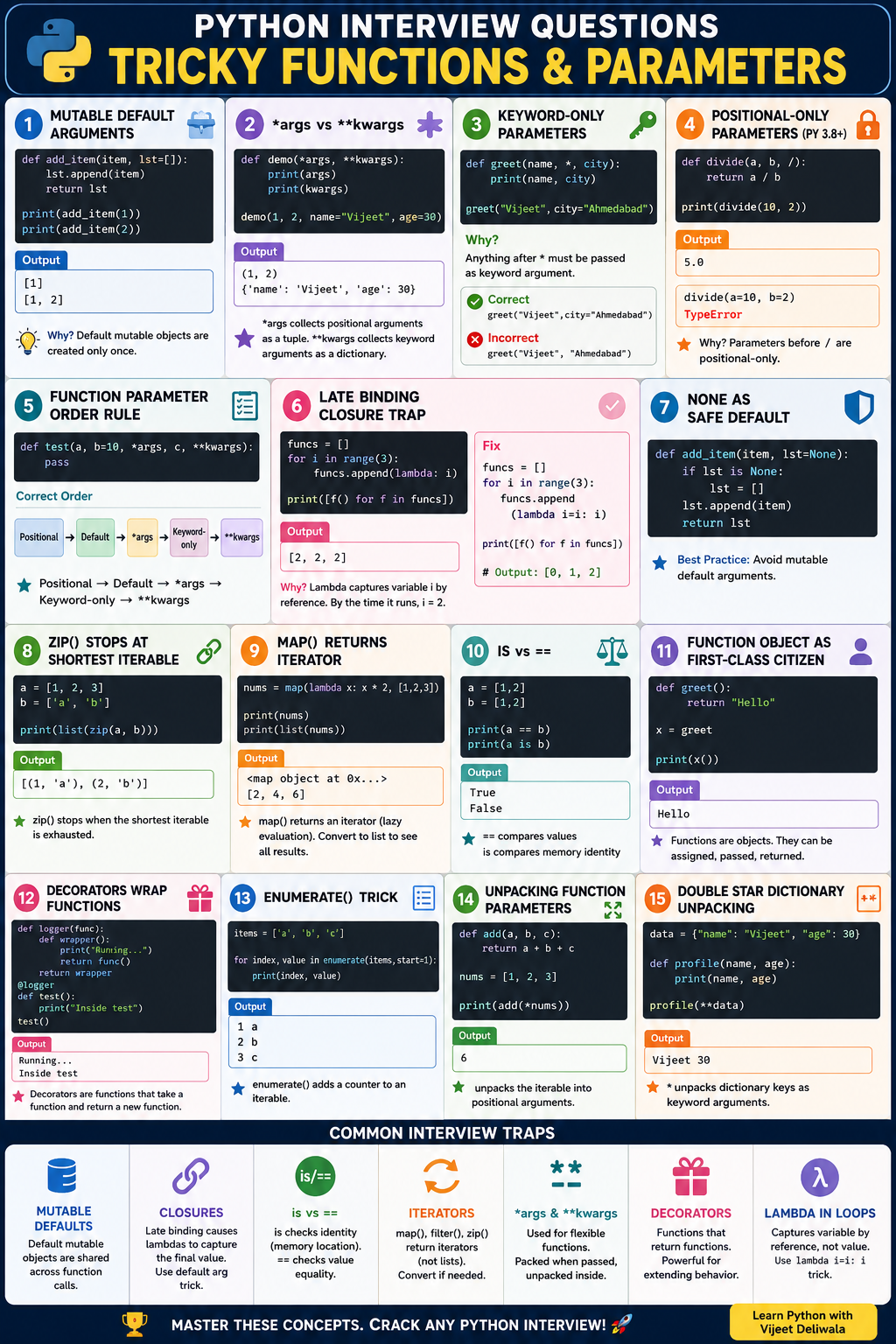 15 Python Interview Traps That Still Confuse Developers
