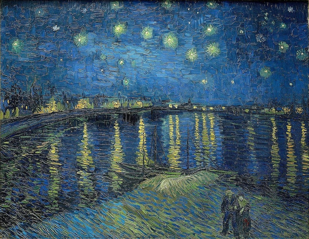 Starry Night over the Rhône” by Vincent Van Gogh
