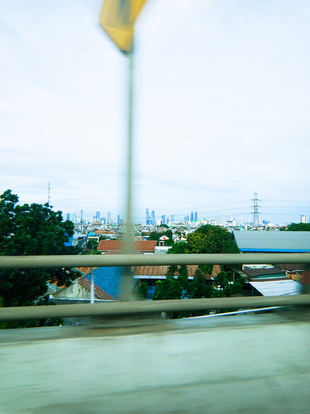 A view of the suburb taken from the highway