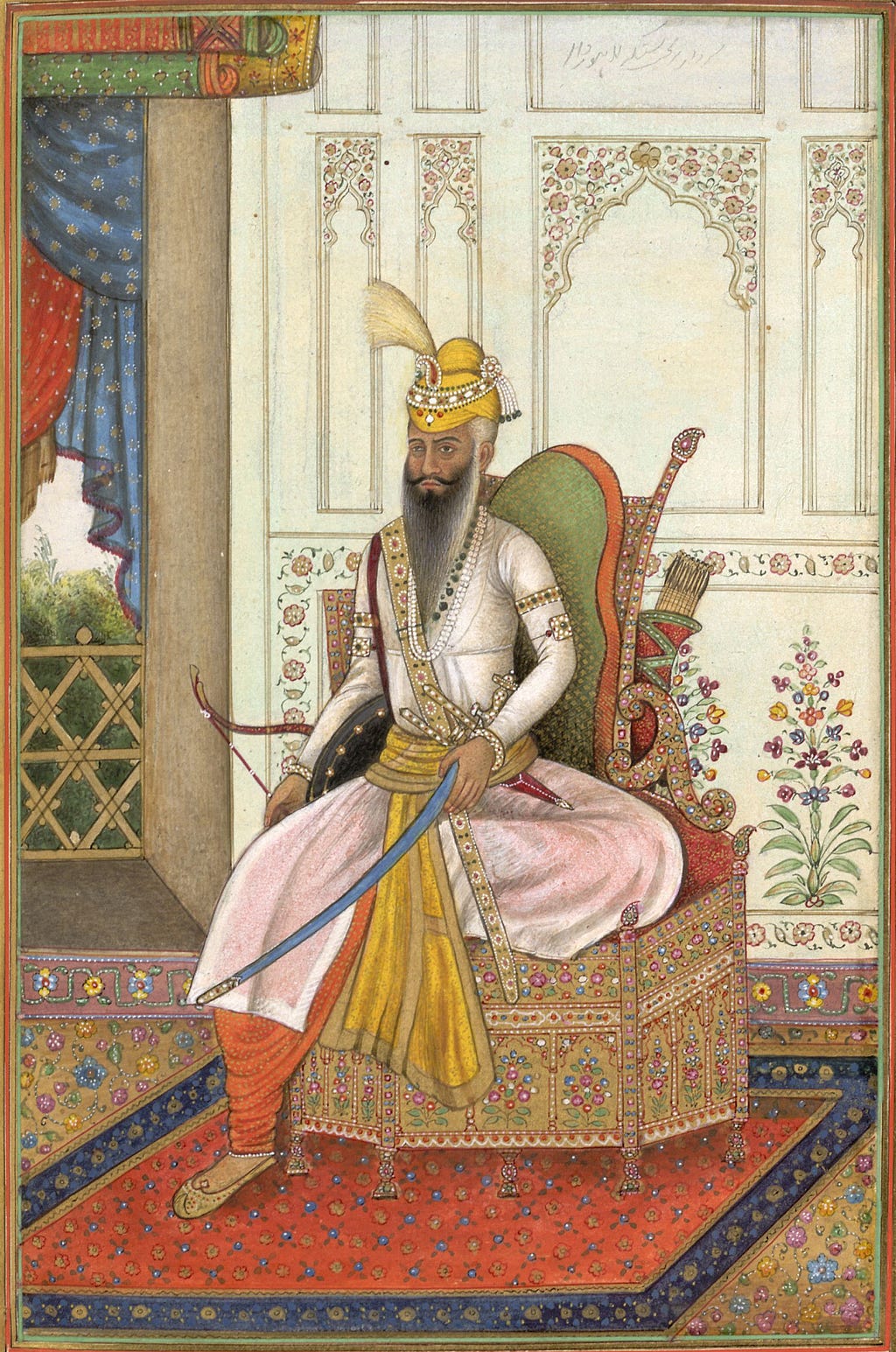 An illustration of Sher-e-Punjab Maharaja Ranjit Singh.