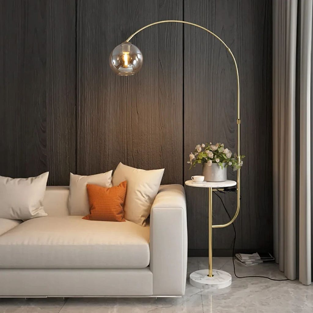 Modern Arc Floor Lamp from Homary