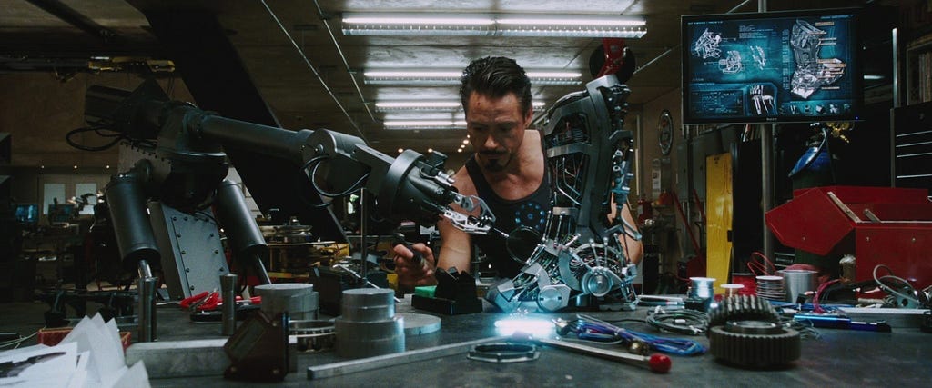 A scene from the movie ‘Ironman’