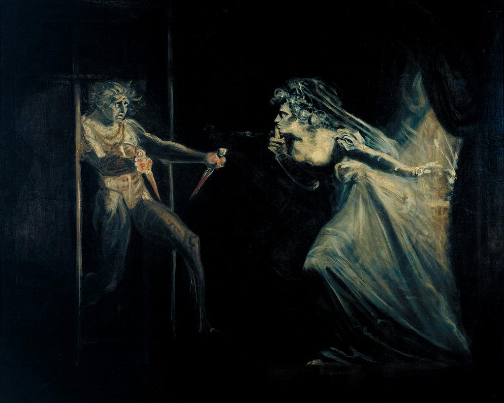 Lady Macbeth Seizing the Daggers, Henry Fuseli 1741–1825.