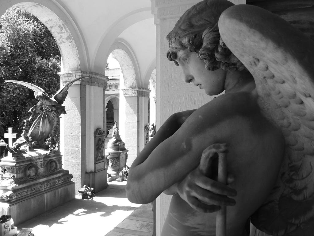 The Monteverde Angel, Oneto Tomb, Monumental Cemetery of Staglieno, Genoa