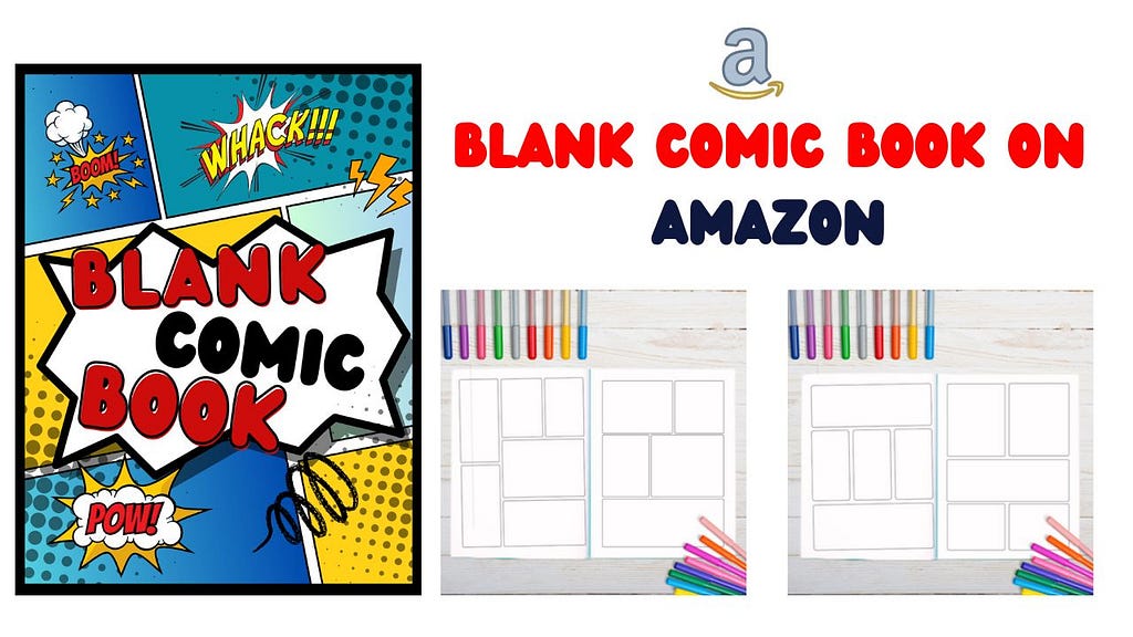 Blank Comic Book on Amazon