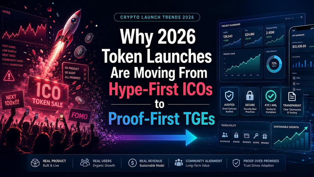 Why 2026 Token Launches Are Moving From Hype-First ICOs to Proof-First TGEs?