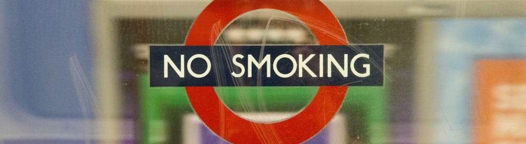 No Smoking metro sign.