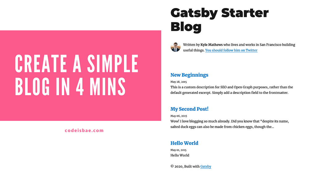 A simple blog