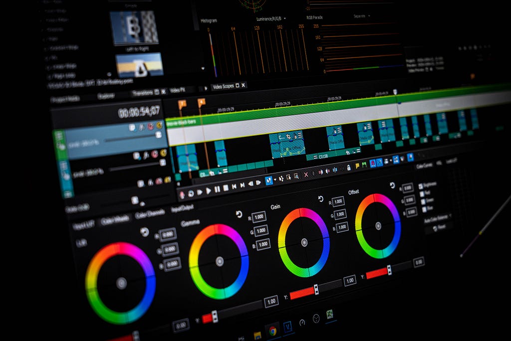 digital dashboard with different multicolored indicators and sliders