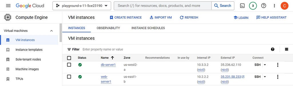 VM Instance