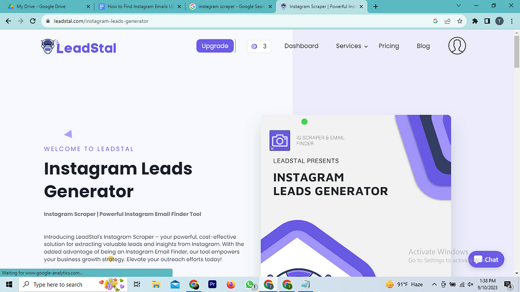 LeadStal Instagram Hashtag Extractor