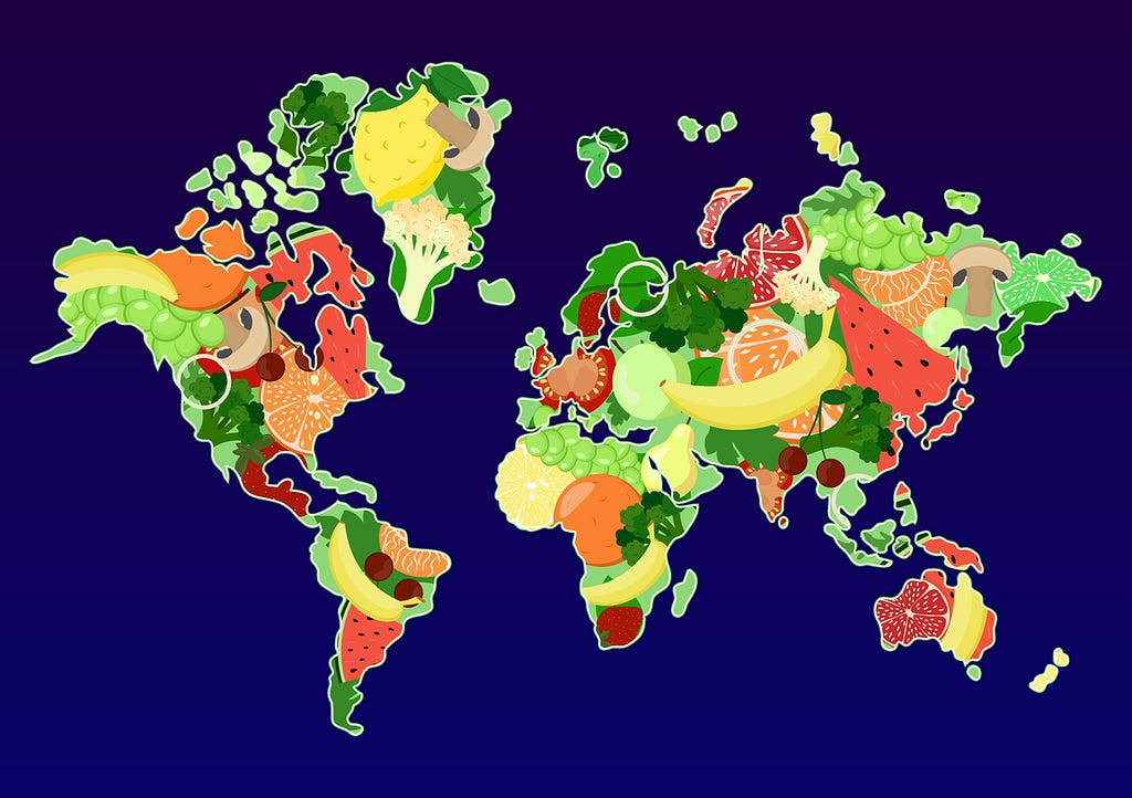 Plant-based global map