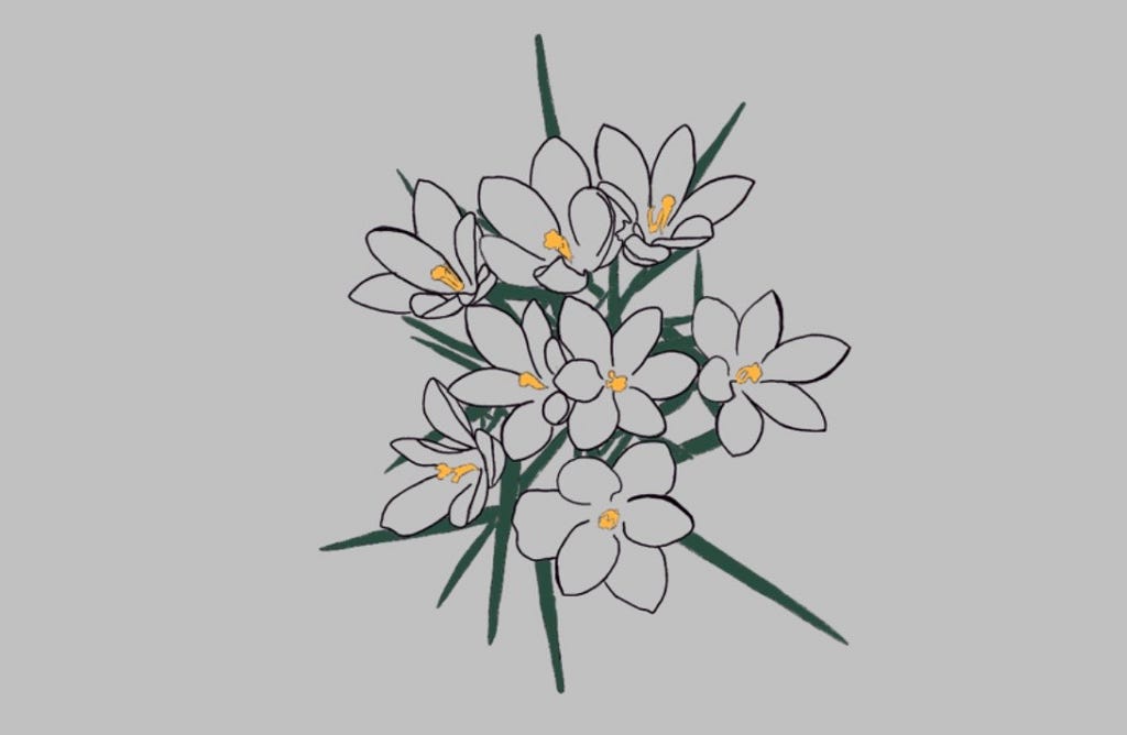 a drawing of a bunch of flowers that are considered weeds