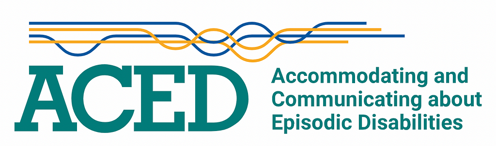 ACED (Accommodating and Communicating about Episodic Disease) logo
