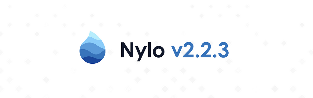 Nylo v2.2.3 announcement