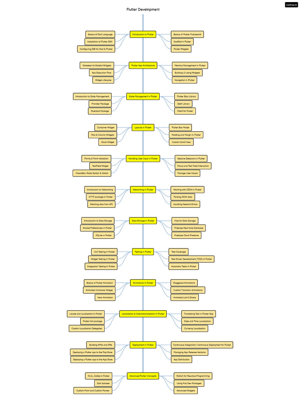 Flutter Developer RoadMap