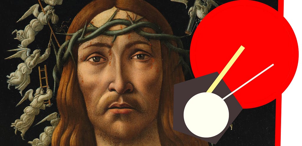 Botticelli Man of Sorrows collage, Smart Art — Art History Escape