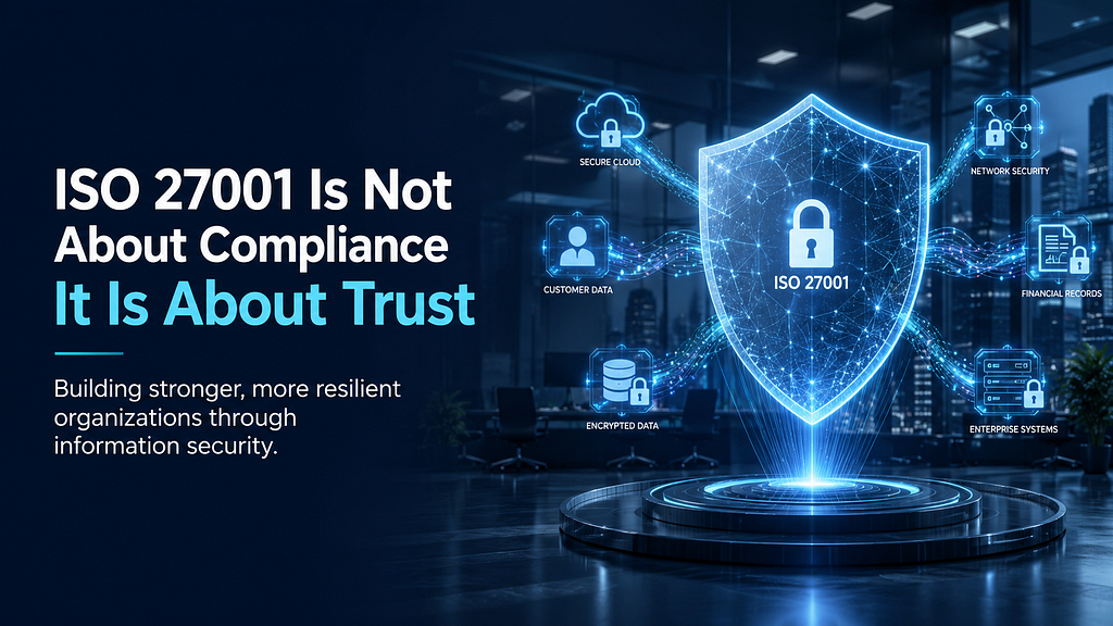 ISO 27001 Is Not About Compliance. It Is About Trust in a Digital World