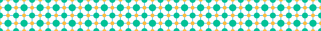 Abstract pattern of circles using WAO’s brand colours