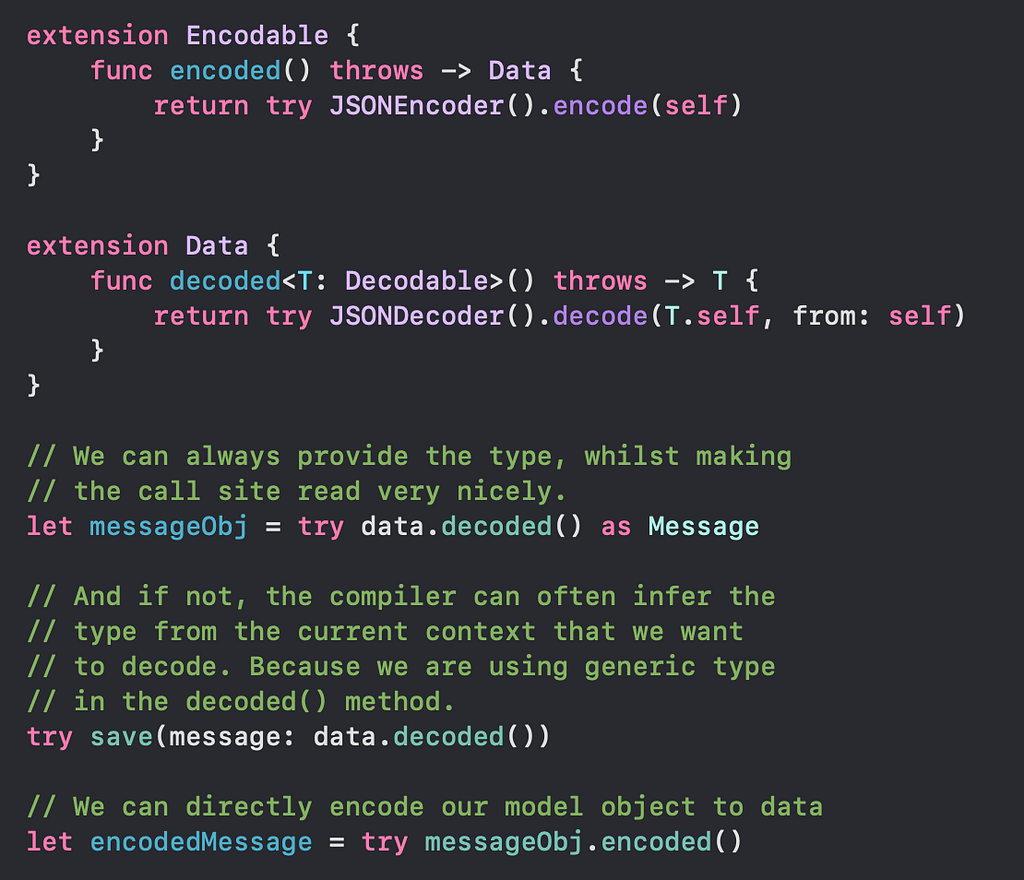 Extensions for Codable Protocol