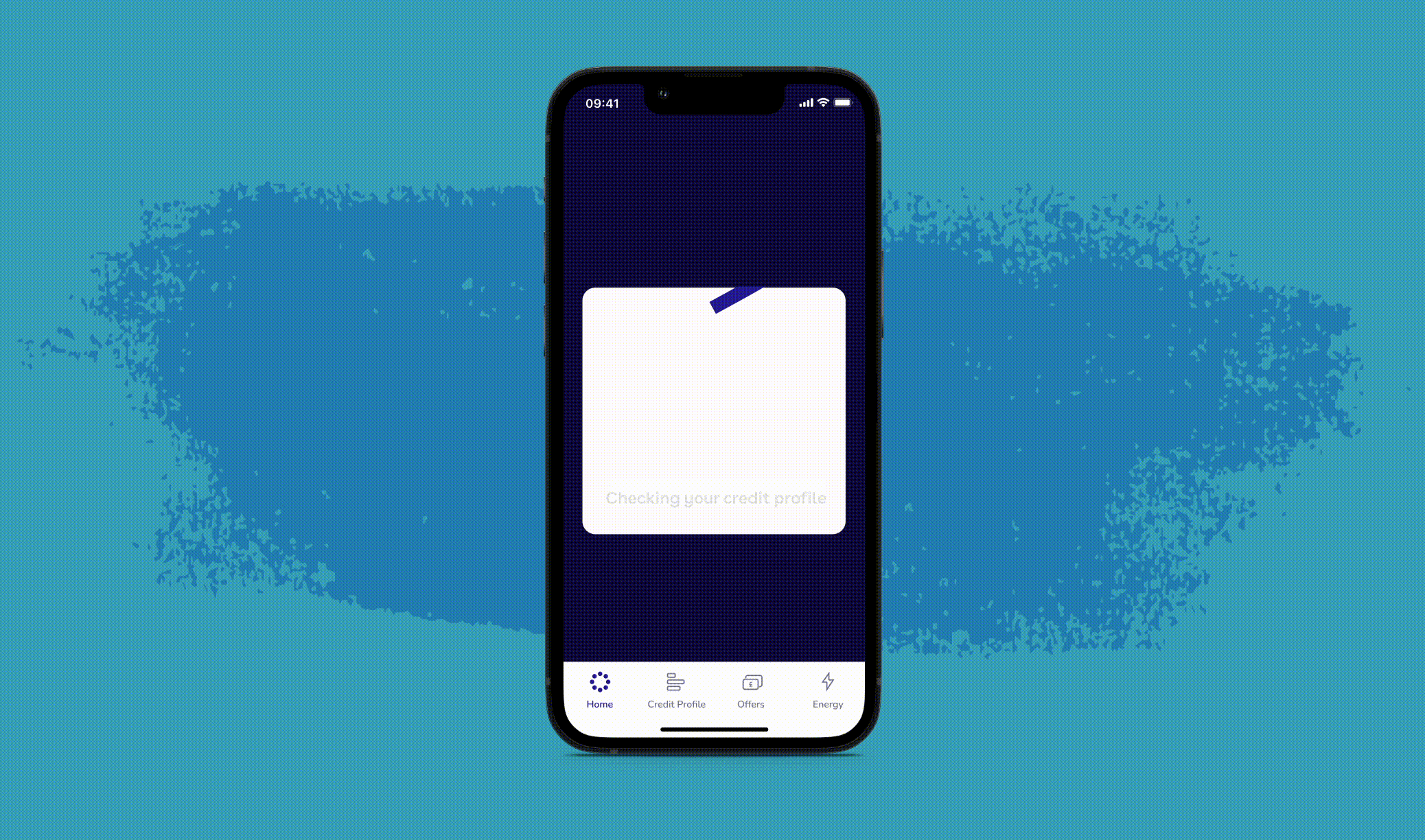 Loading animation in a phone screen