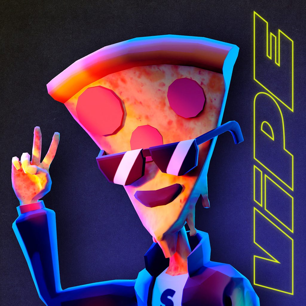 Cool Pizza VRM avatar on VIPE