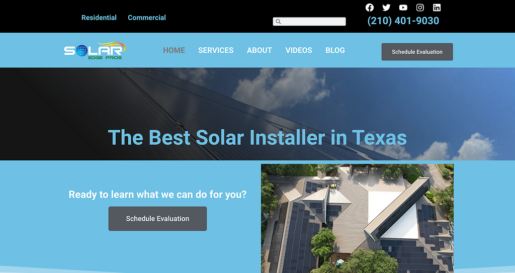 Solar Edge Pros ‘s website