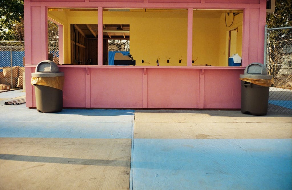 William Eggleston — Pink Stand courtesy of Eggleston Art Foundation