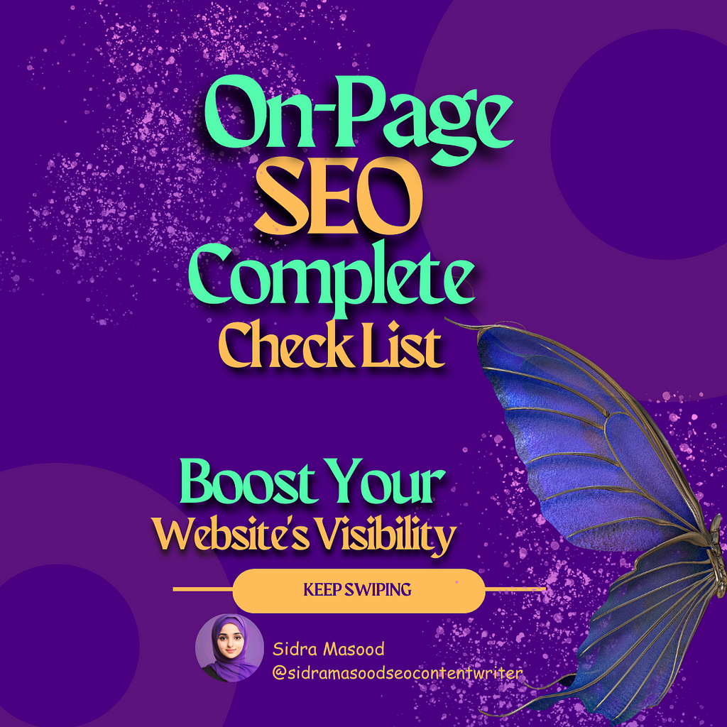 On-page SEO checklist for ranking on Google