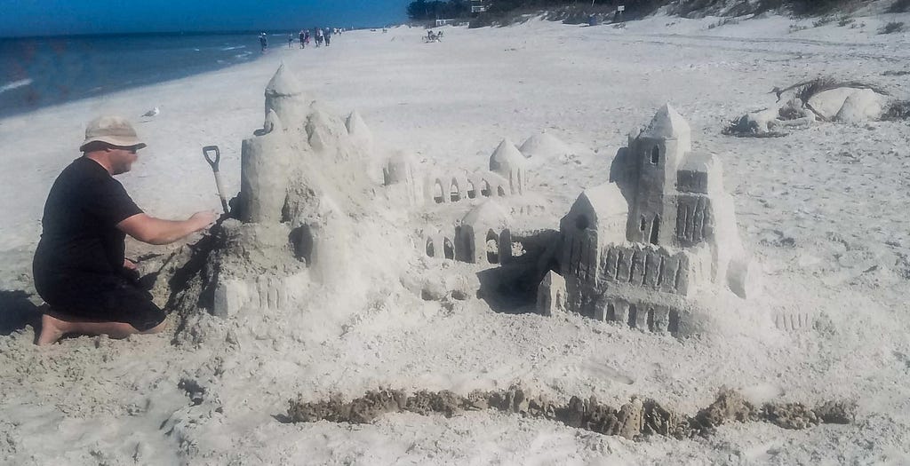 Club Fed sand castle