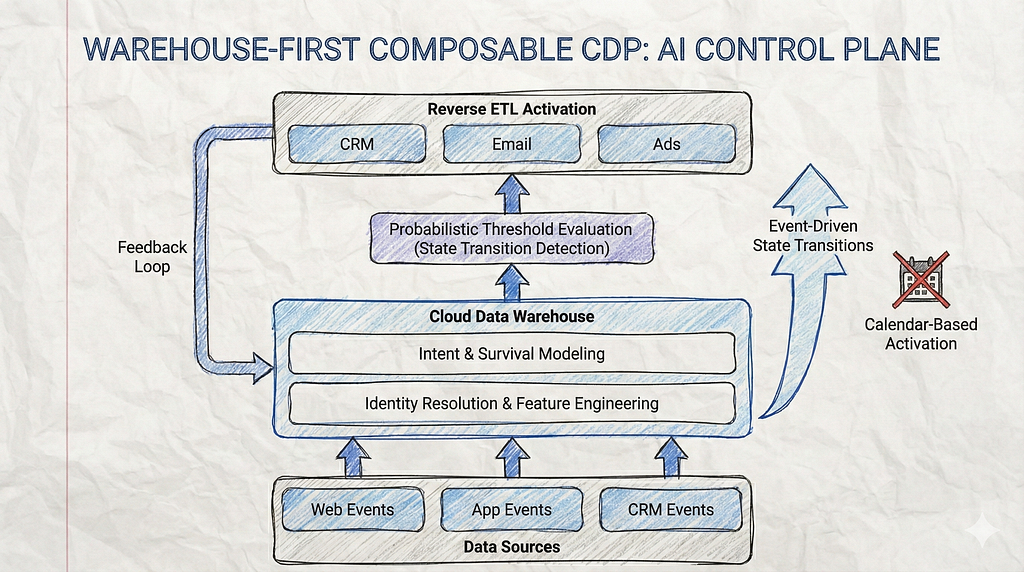 Warehouse-first composable CDP: AI Control Plane