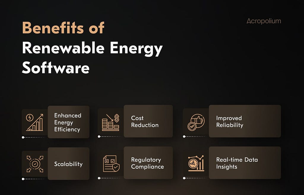 Businesses that use software for renewable energy not only address sustainability challenges but also uncover opportunities for cost savings, scalability, and better compliance.