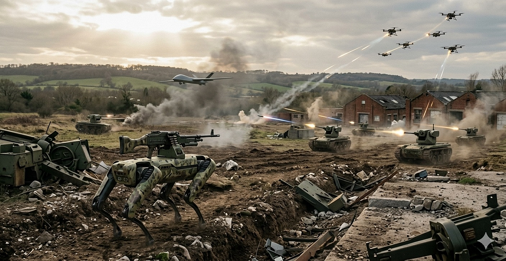 Future warfare will replace soldiers with robots