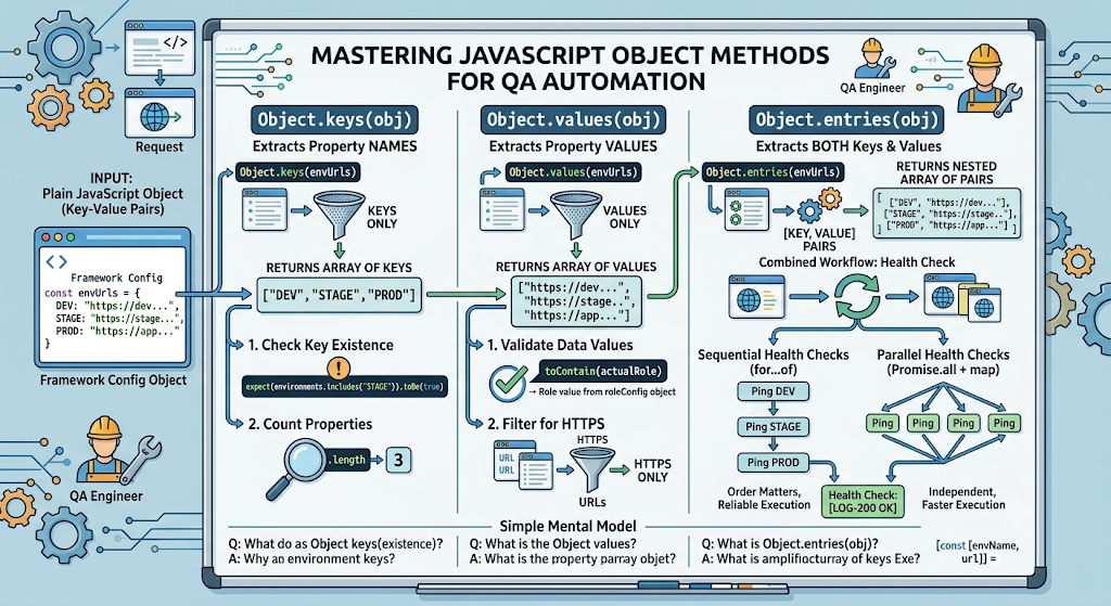 Mastering Object.keys(), Object.values(), and Object.entries() for QA Automation