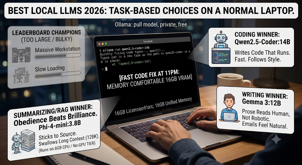 I Ran the Best Local LLMs of 2026 on a Normal Laptop. Here’s Which One to Use for Each Job.
