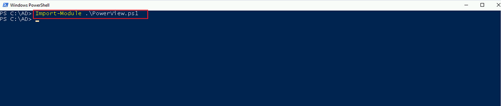 Import PowerView Script — Active Directory Enumeration