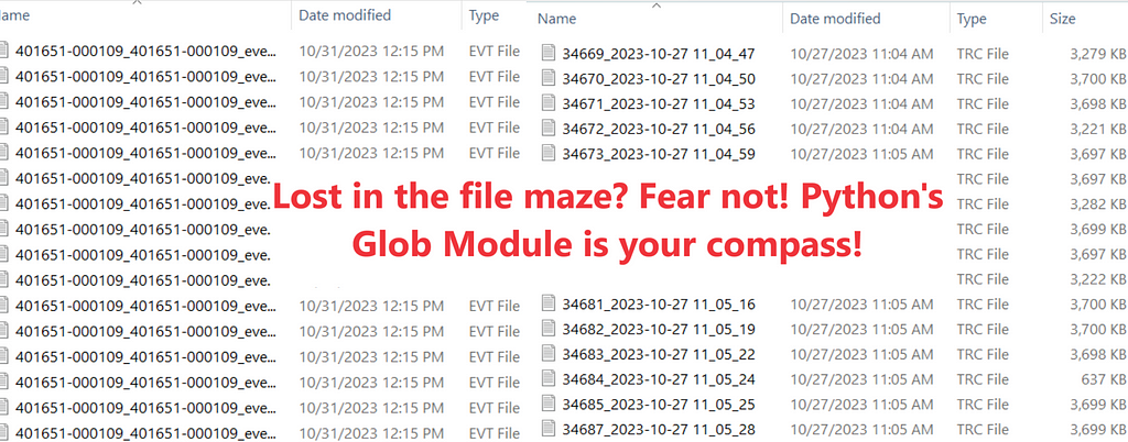 Using Python’s Glob Module, Files Selection has Become EASY!