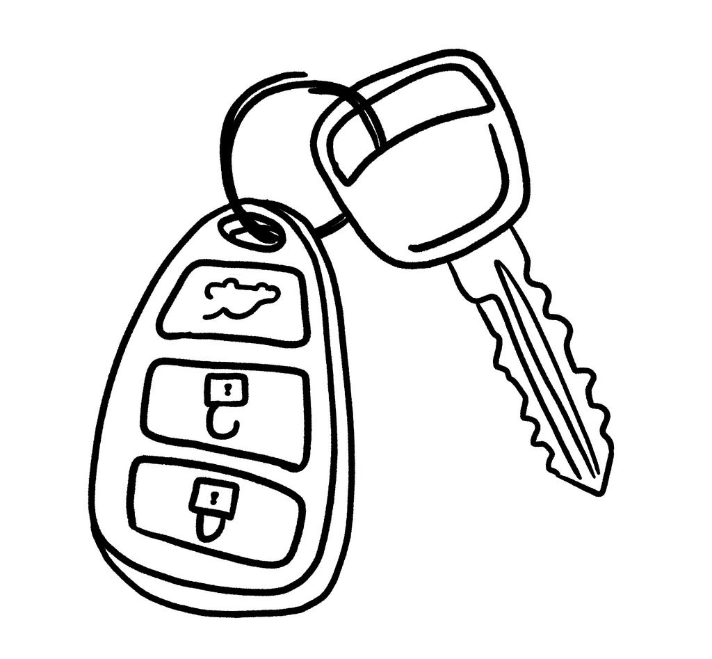 Illustration of car keys.