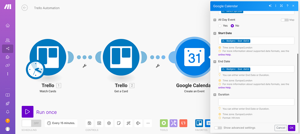 Add the To-Do lists to Google Calendar