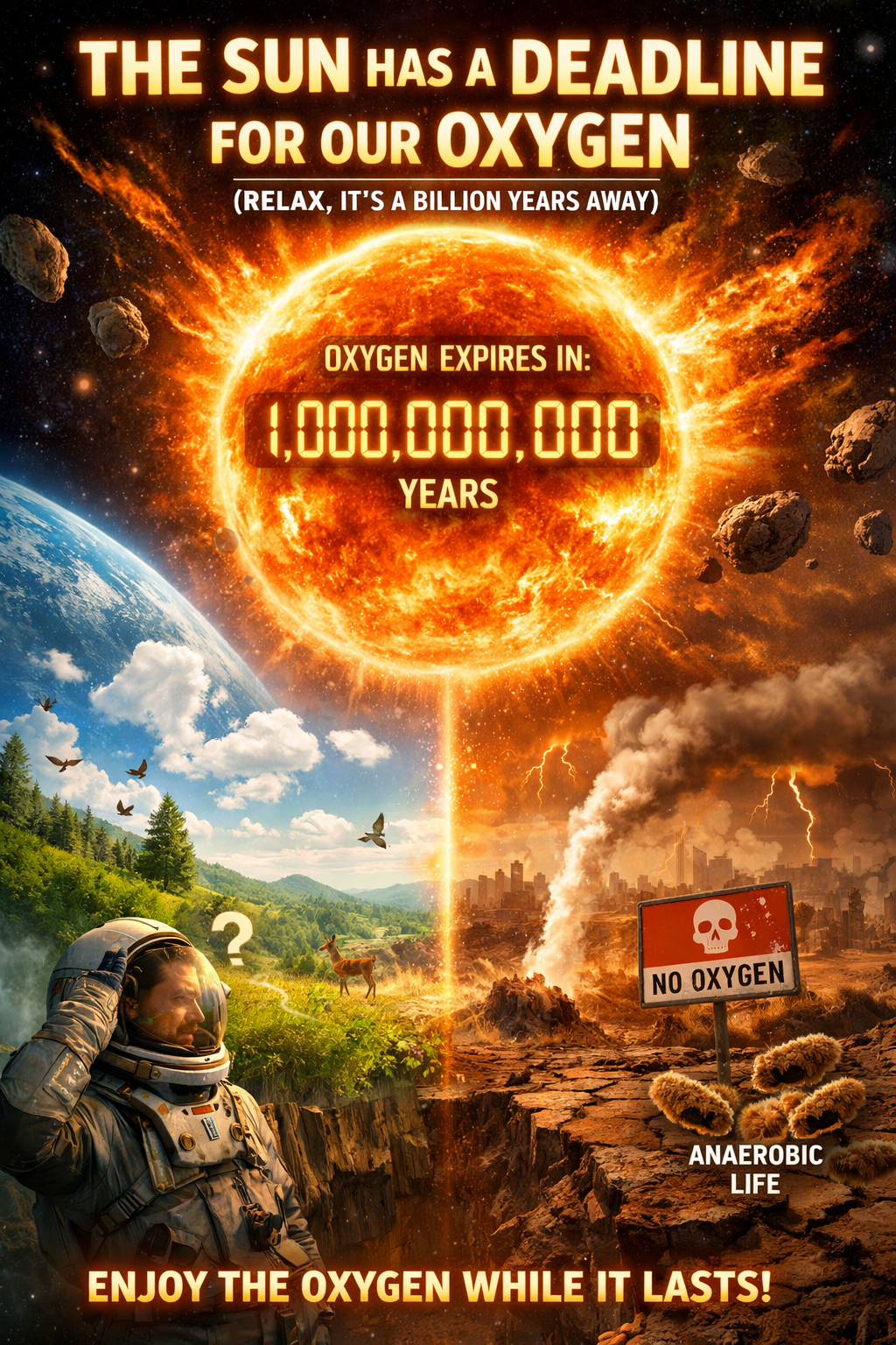 The Sun Has a Deadline for Our Oxygen (Relax It’s a Billion Years Away