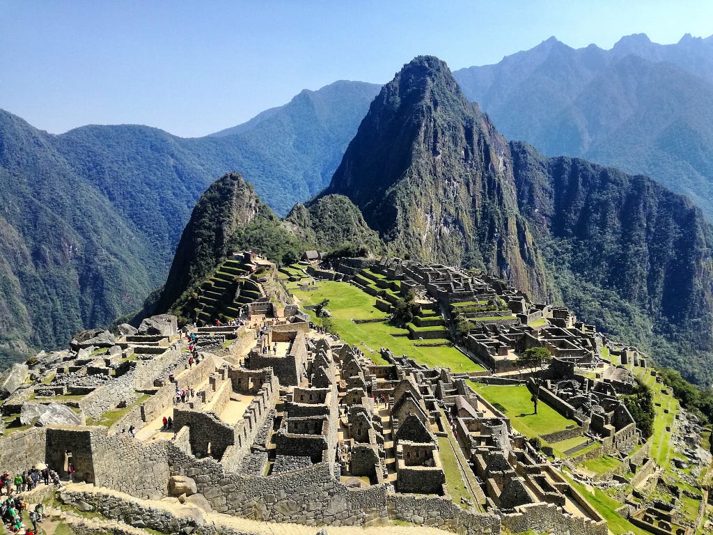 The famous Inca site Machu Picchu in Peru