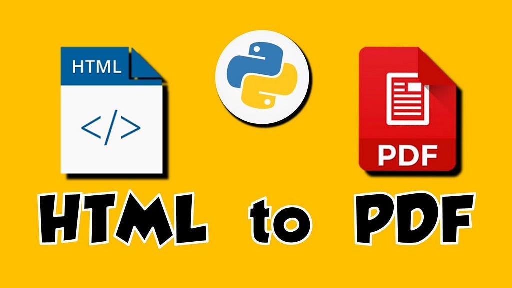 How to Convert HTML to PDF in Python?