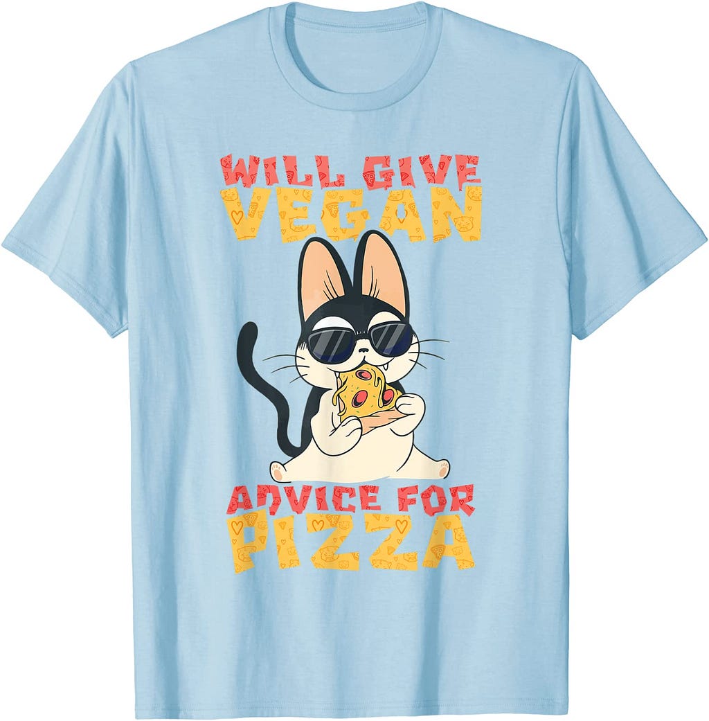 Pizza-eating cat https://www.amazon.com/dp/B0B2M3RHJ5