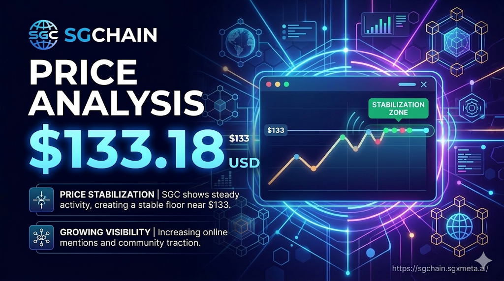 SGChain Price Analysis — SGC Stabilizes Around $133
