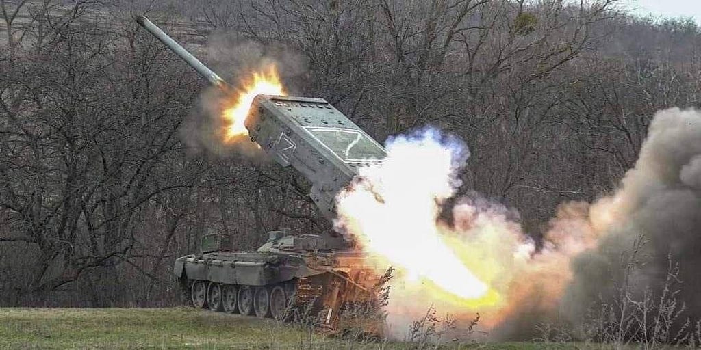 TOS-1A “Solntsepyok” near Izjum.