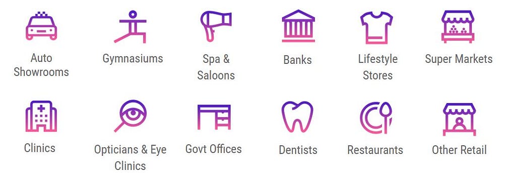 Genie.bot is designed for for gyms, salons, banks, supermarkets, lifestyle stores, government offices, restaurants, etc